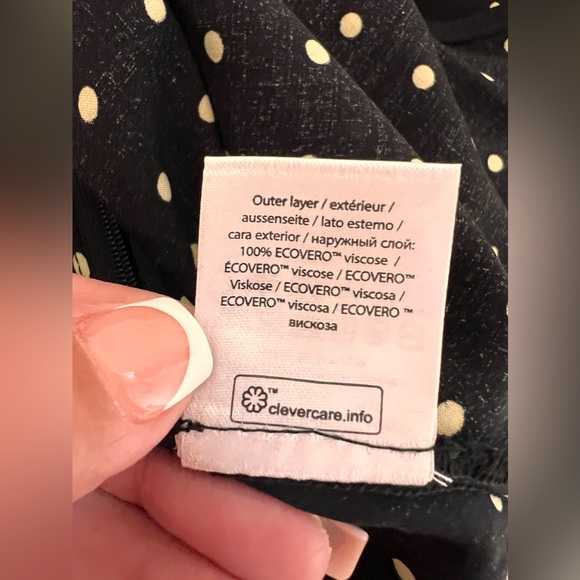 ROTATE Birger Christensen Camera Polka-Dot Maxi High Slit Skirt Size 2 - Picture 9 of 12